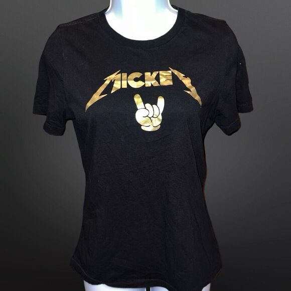 Womens Mickey Mouse Metallica T-Shirt Size Small - Picture 1 of 4